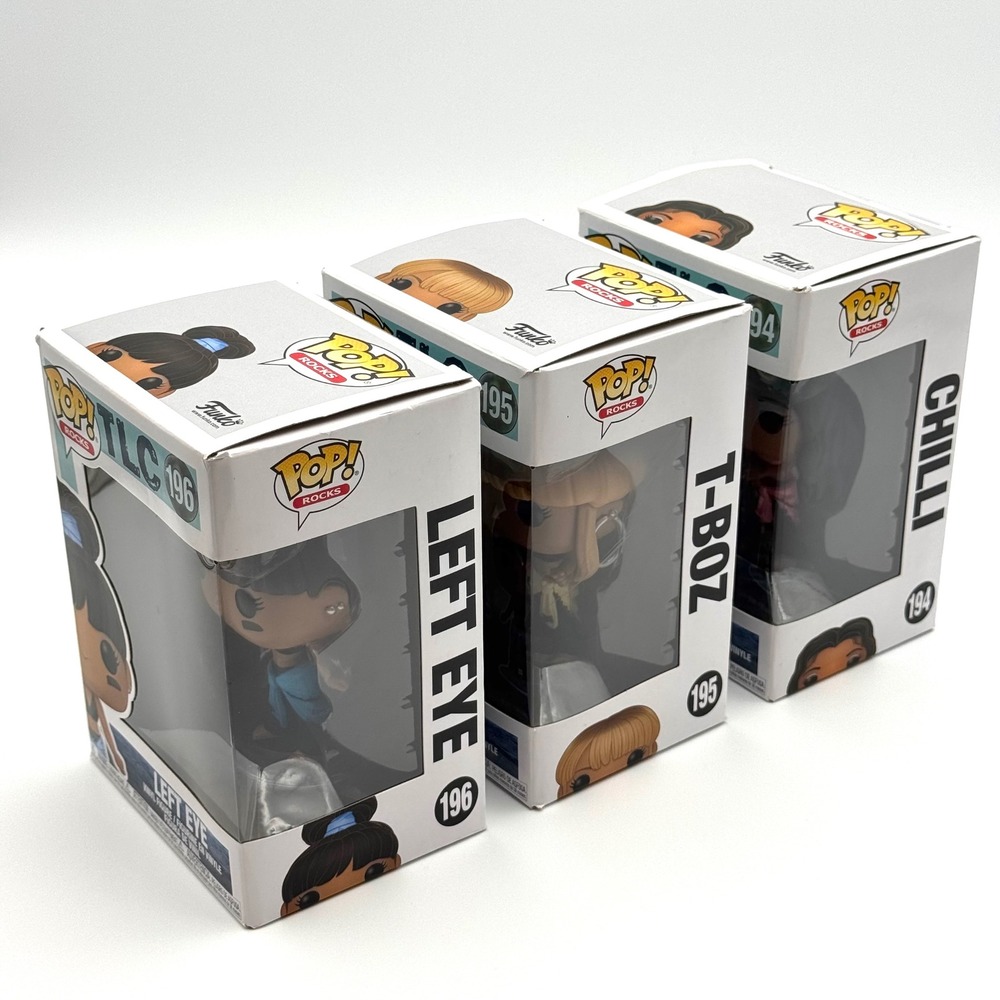 TLC Waterfalls Funko Pop Complete Set of 3 Chilli T-Boz Left Eye - Picture 10 of 10